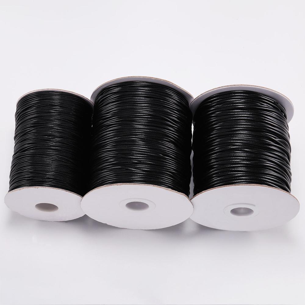 Patent Leather Shine - 10 M/lotto 0.5-2.5mm Nero Cavo Cerato